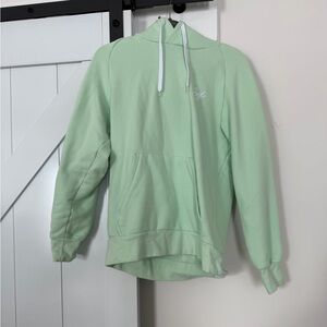 Mint Green Hoodie with Drawstrings